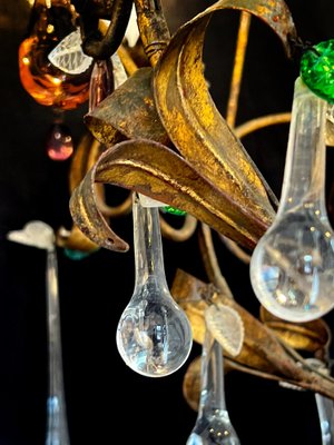 Bette Davis Fruits Murano Chandelier, 1950s-OVO-1740763