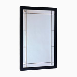 Beveled Wall Mirror with Black Frame, 1990s-CXC-1761828