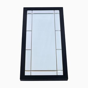 Beveled Wall Mirror with Black Frame, 1990s-CXC-1761824