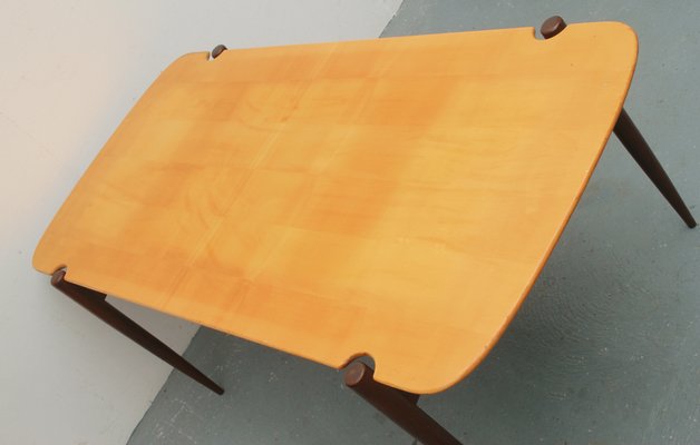 Bicolor Maple & Teak Coffee Table, 1950s-PF-875312