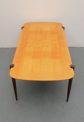 Bicolor Maple & Teak Coffee Table, 1950s-PF-875312