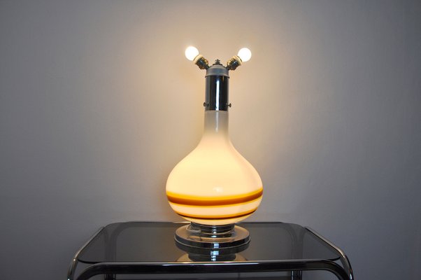 Bicolor Murano Lamp from Mazzega, Italy, 1970-EJE-954095