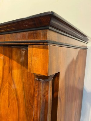 Biedermeier Armoire, Walnut Veneer, Full Columns, Austria/Vienna around 1825-NNB-1126601