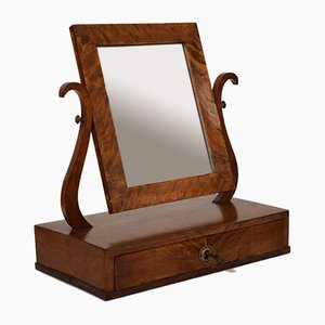 Biedermeier Birch Dressing Mirror with Drawer, Germany, 1820s-FB-653185