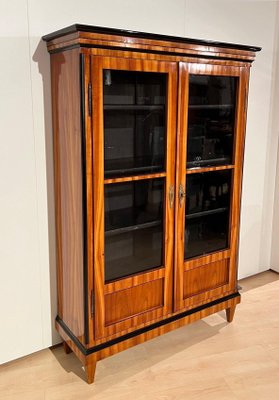 Biedermeier Bookcase, Cherry Veneer, South Germany 1820-NNB-1793931