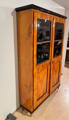 Biedermeier Bookcase in Cherry Veneer, 1820-NNB-1788051