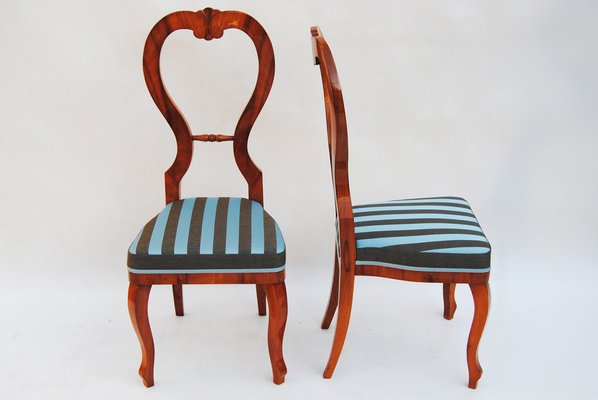 Biedermeier Chairs in Cherry-Tree, Czech, 1840s, Set of 6-WHY-1778048