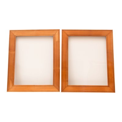 Biedermeier Cherry Wood Picture Frames, Set of 2-WFJ-875828