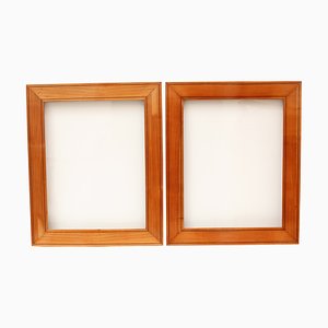 Biedermeier Cherry Wood Picture Frames, Set of 2-WFJ-875828