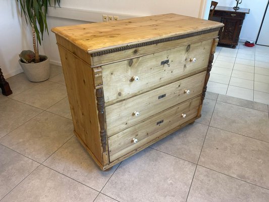 Biedermeier Chest of Drawers in Pine-PXE-2039013