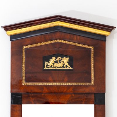 Biedermeier Chest of Drawers with Trumeau Mirror-VEI-1807150