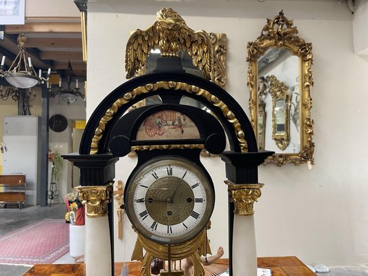 Biedermeier Clock with Musical Movement-PXE-1704472