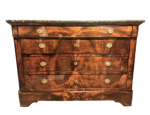 Biedermeier Commode with Marble Top-FSD-1286809