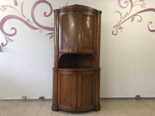 Biedermeier Corner Cabinet in Ash, 1840-QVR-1774560