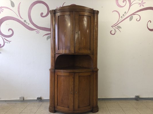 Biedermeier Corner Cabinet in Ash, 1840-QVR-1774560