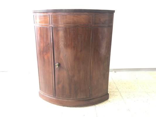 Biedermeier Corner Cabinet in Mahogany, 1840-QVR-1774533