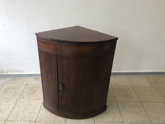 Biedermeier Corner Cabinet in Mahogany, 1840-QVR-1774533