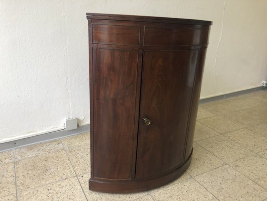 Biedermeier Corner Cabinet in Mahogany, 1840-QVR-1774533