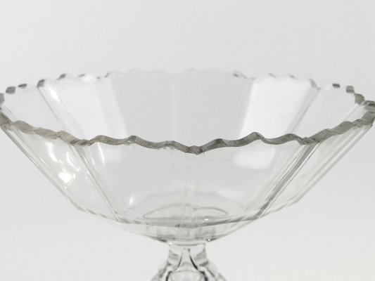 Biedermeier Crystal Bowl on Stand, 1800s-BKO-1799030