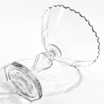 Biedermeier Crystal Bowl on Stand, 1800s-BKO-1799030