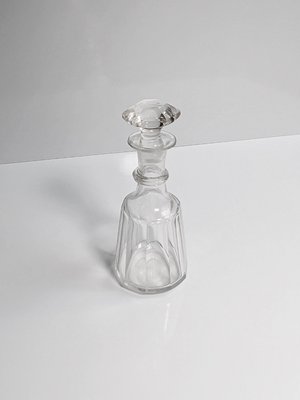 Biedermeier Crystal Glass Bottle with Stopper, 1890s-VTK-2032397