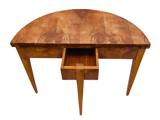 Biedermeier Demi Lune Fold-Out Table in Walnut-WFJ-2024460