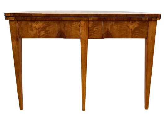 Biedermeier Demi Lune Fold-Out Table in Walnut-WFJ-2024460