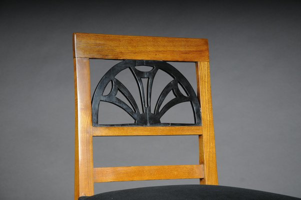 Biedermeier Dining Chair in Birch, 19th Century-FLW-1402137