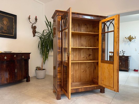 Biedermeier Display Cabinet in Walnut-PXE-2041663