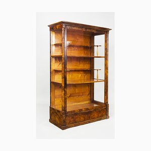 Biedermeier Display Cabinet in Walnut, 1820s-WHY-1768422