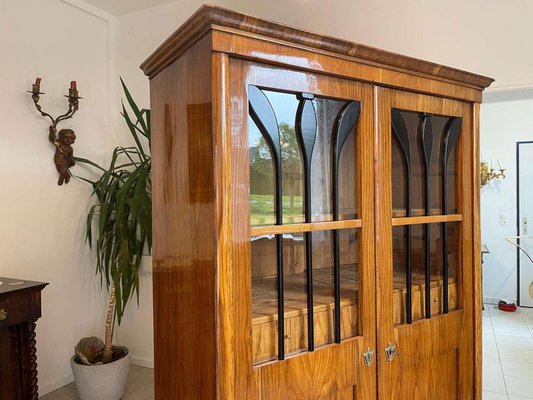 Biedermeier Display Cabinet in Walnut-PXE-2041664