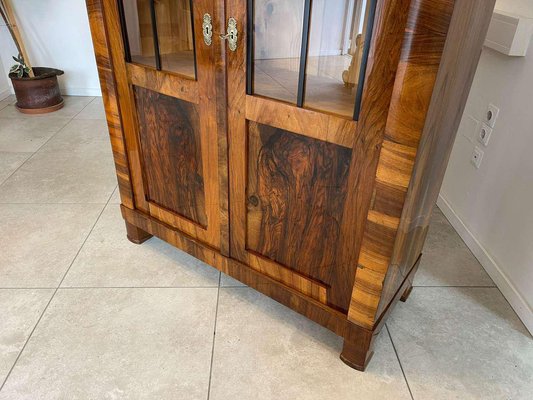 Biedermeier Display Cabinet in Walnut-PXE-2041663