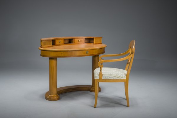 Biedermeier Dressing Table and Armchair from Selva, Italy, Set of 2-ZZH-1811084