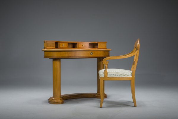 Biedermeier Dressing Table and Armchair from Selva, Italy, Set of 2-ZZH-1811084