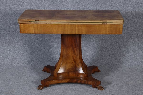 Biedermeier Game Side Table in Mahogany, 1820-DXD-1750401