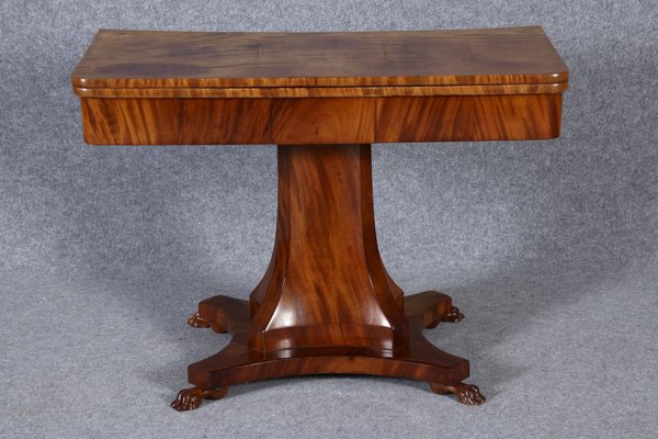 Biedermeier Game Side Table in Mahogany, 1820-DXD-1750401