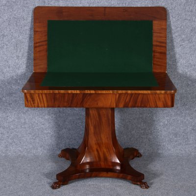 Biedermeier Game Side Table in Mahogany, 1820-DXD-1750401