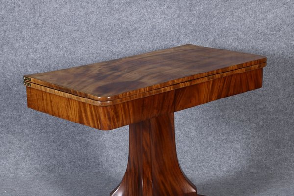 Biedermeier Game Side Table in Mahogany, 1820-DXD-1750401