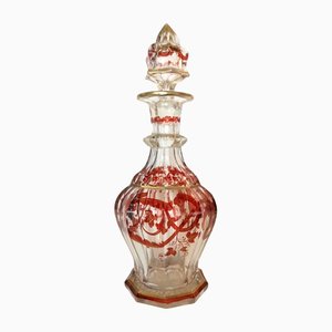 Biedermeier Gold Plated Glass Decanter, Late 19th Century-UWE-1268331