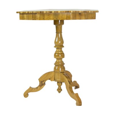 Biedermeier Marquetry Side Table, 1800s-WFJ-1404724