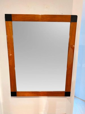 Biedermeier Mirror, Cherry Wood, Ebonized Corners, South Germany, 1820s-NNB-2020824