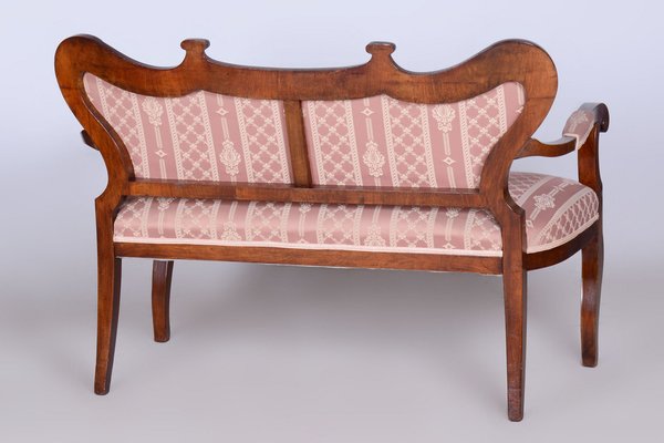 Biedermeier Oak Seating Set in Walnut, Austria, 1840s, Set of 5-WHY-1705613