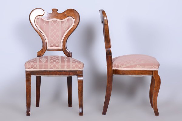 Biedermeier Oak Seating Set in Walnut, Austria, 1840s, Set of 5-WHY-1705613