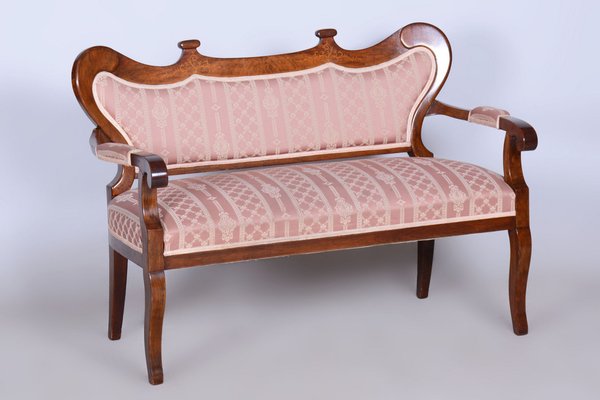 Biedermeier Oak Seating Set in Walnut, Austria, 1840s, Set of 5-WHY-1705613