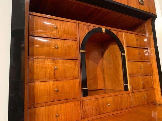 Biedermeier Secretaire in Cherry Veneer, South Germany, 1820s-NNB-907021