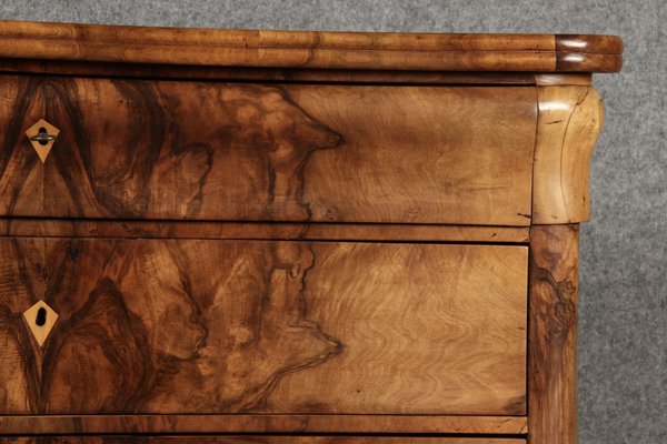 Biedermeier Secretary Chest in Walnut, 1830s-DXD-1790759