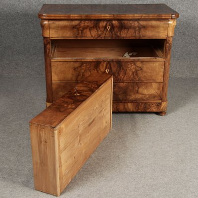 Biedermeier Secretary Chest in Walnut, 1830s-DXD-1790759