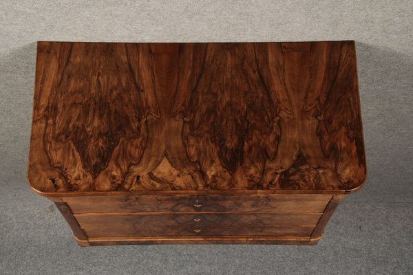 Biedermeier Secretary Chest in Walnut, 1830s-DXD-1790759