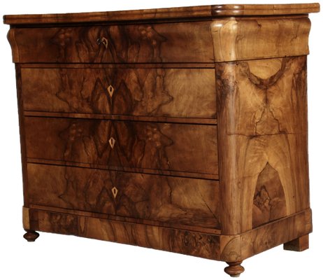 Biedermeier Secretary Chest in Walnut, 1830s-DXD-1790759