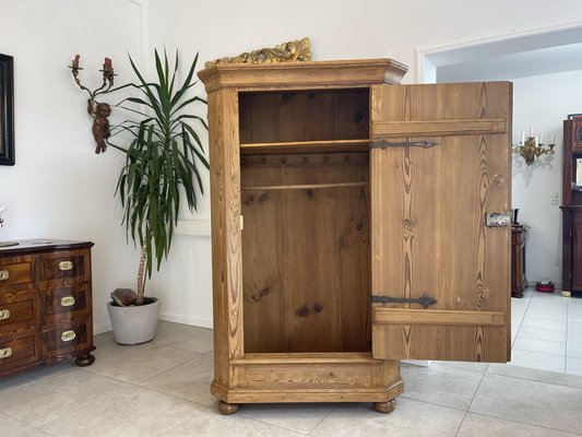 Biedermeier Spruce Wardrobe, 1830s-PXE-1700823